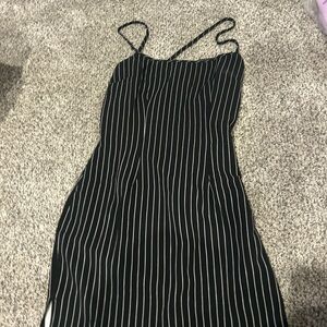NWT Black and White Striped Dress